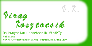 virag kosztocsik business card